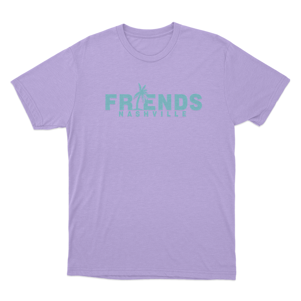 Friends Palm Unisex T Shirt Purple Friends Palm Unisex T Shirt Purple