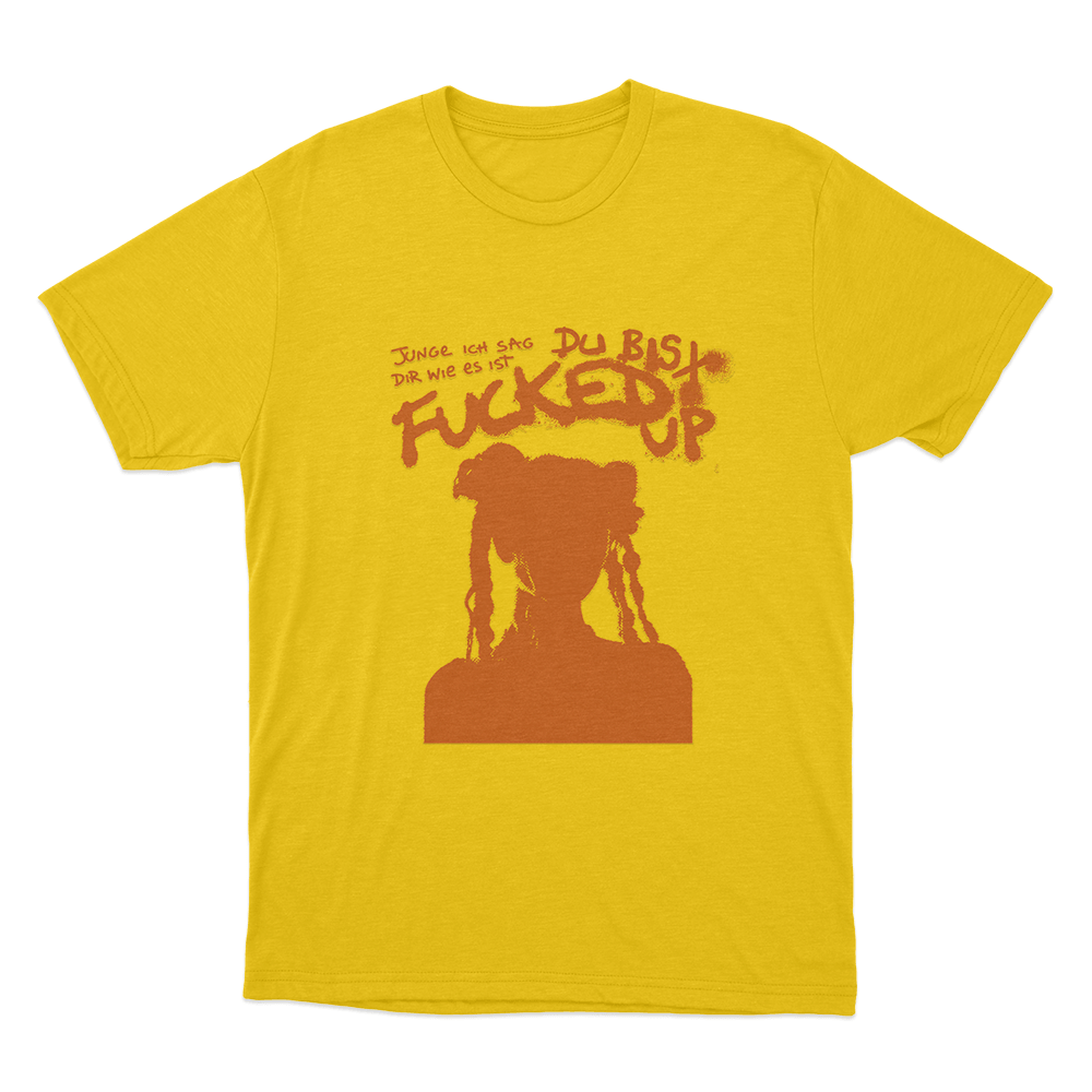 Fucked Up Unisex T Shirt Yellow Fucked Up Unisex T Shirt Yellow