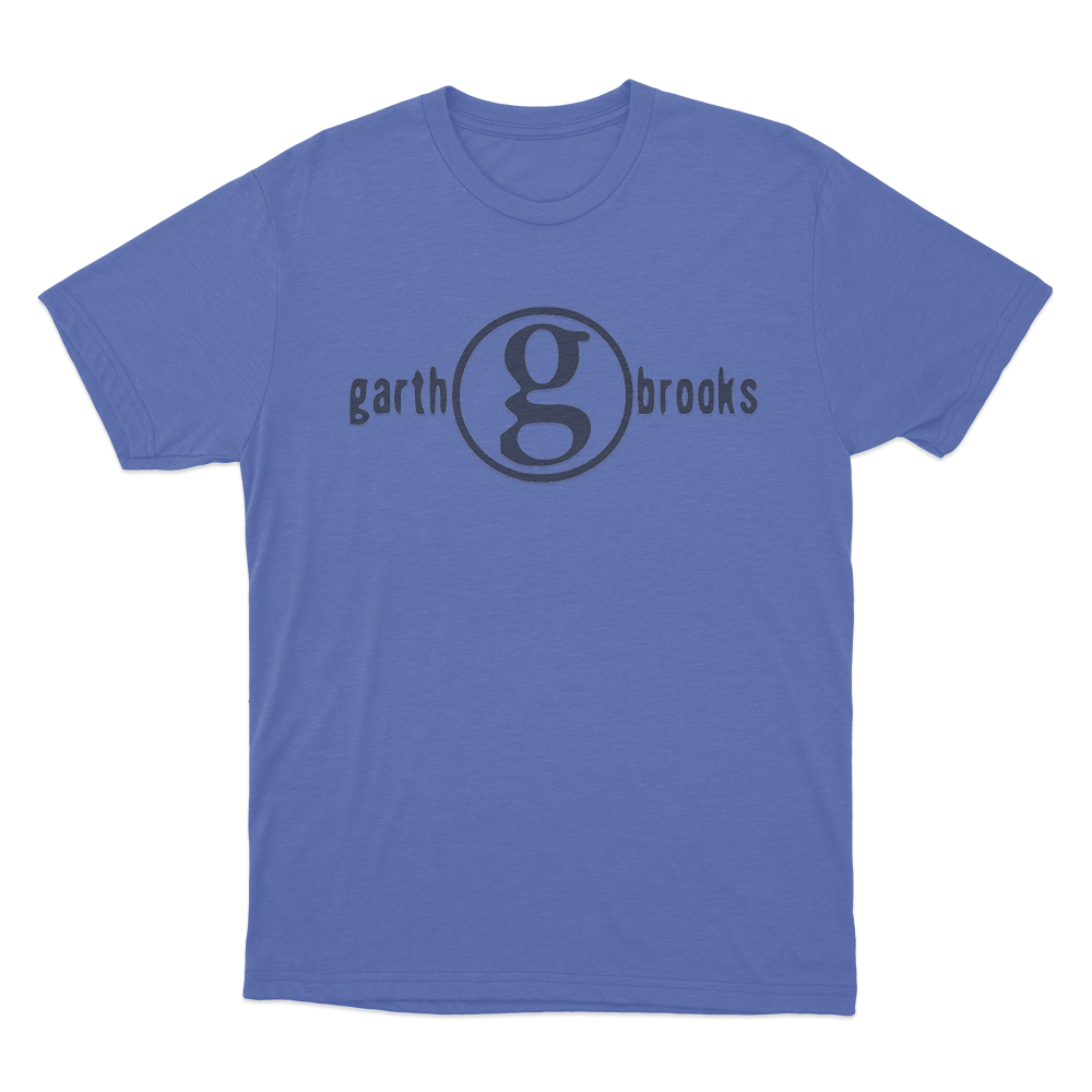 Garth Brooks g Logo Unisex T Shirt Blue Garth Brooks g Logo Unisex T Shirt Blue