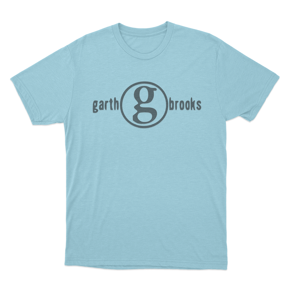 Garth Brooks g Logo Unisex T Shirt Sky Blue Garth Brooks g Logo Unisex T Shirt Sky Blue