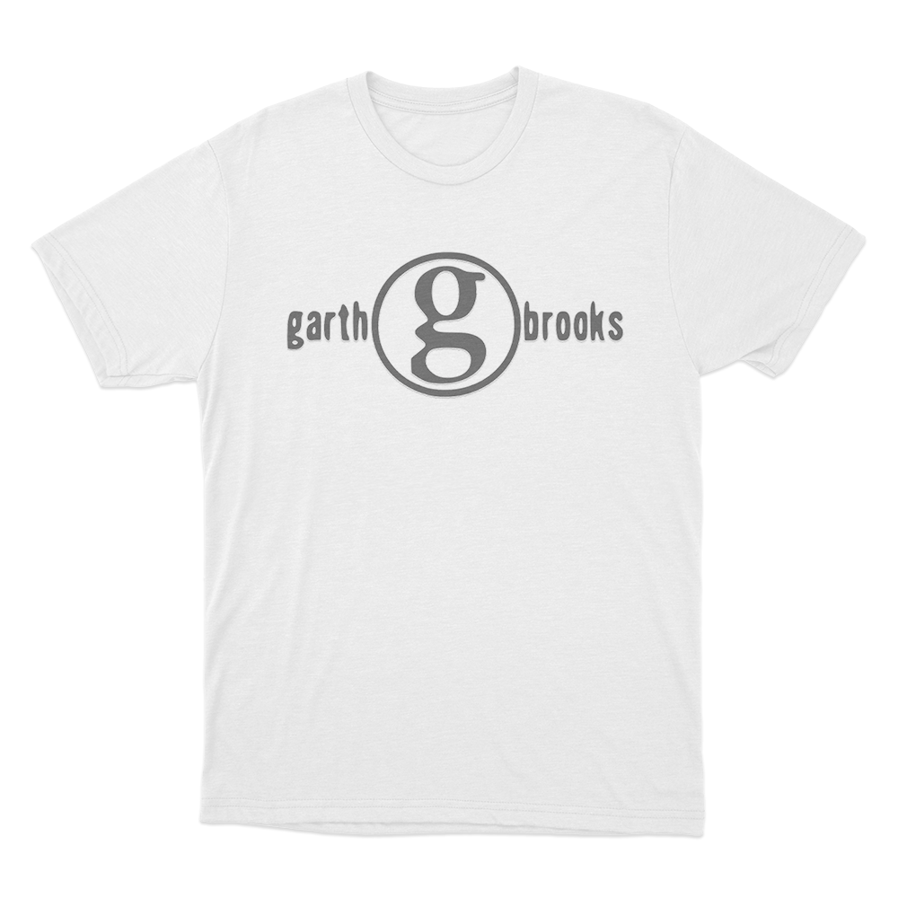 Garth Brooks g Logo Unisex T Shirt White Garth Brooks g Logo Unisex T Shirt White
