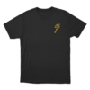 Golden Signature Logo Unisex T Shirt Black
