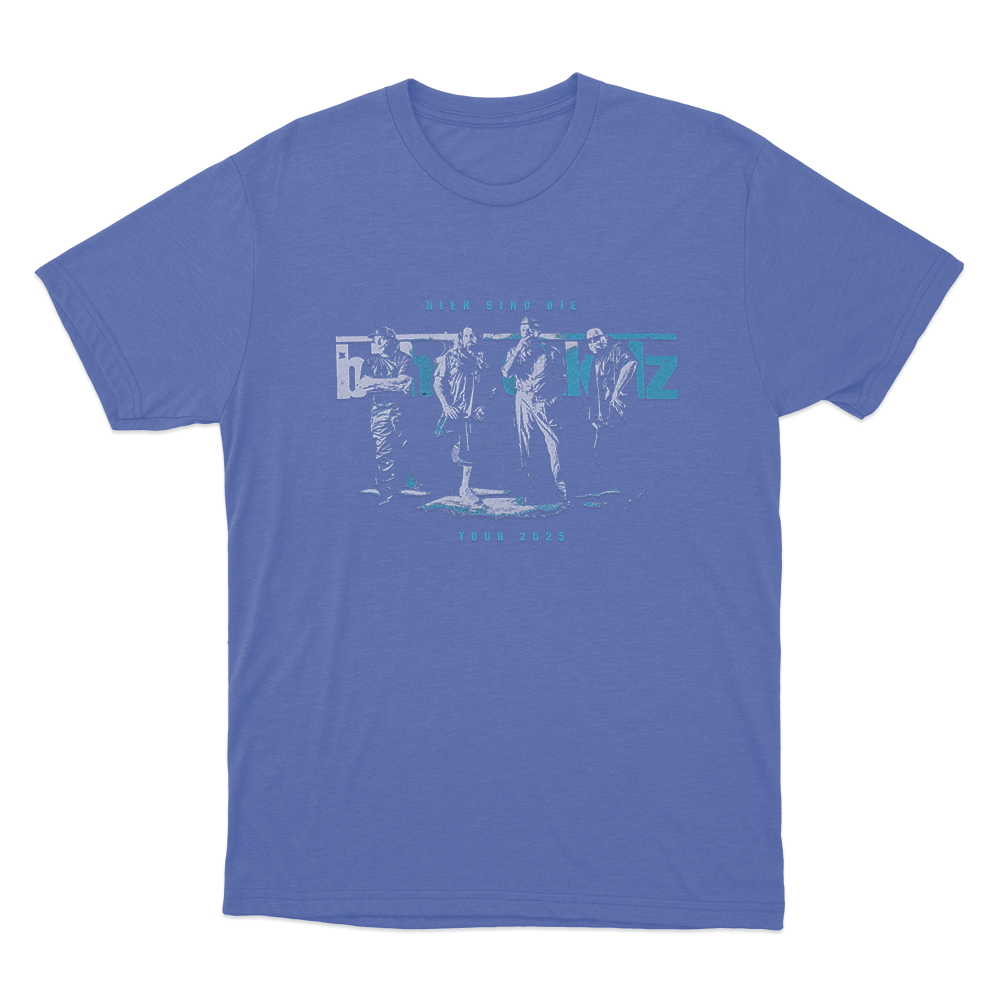 Hier Sind Die Böhsen Onkelz Tour 2025 Unisex T Shirt Blue Hier Sind Die Bohsen Onkelz Tour 2025 Unisex T Shirt Blue