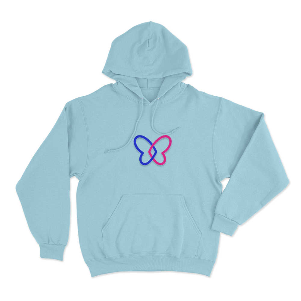 Hope Butterfly Logo Unisex Hoodie Sky Blue Hope Butterfly Logo Unisex Hoodie Sky Blue