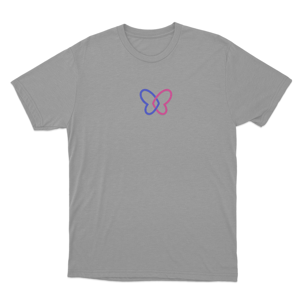 Hope Butterfly Logo Unisex T Shirt Grey Hope Butterfly Logo Unisex T Shirt Grey