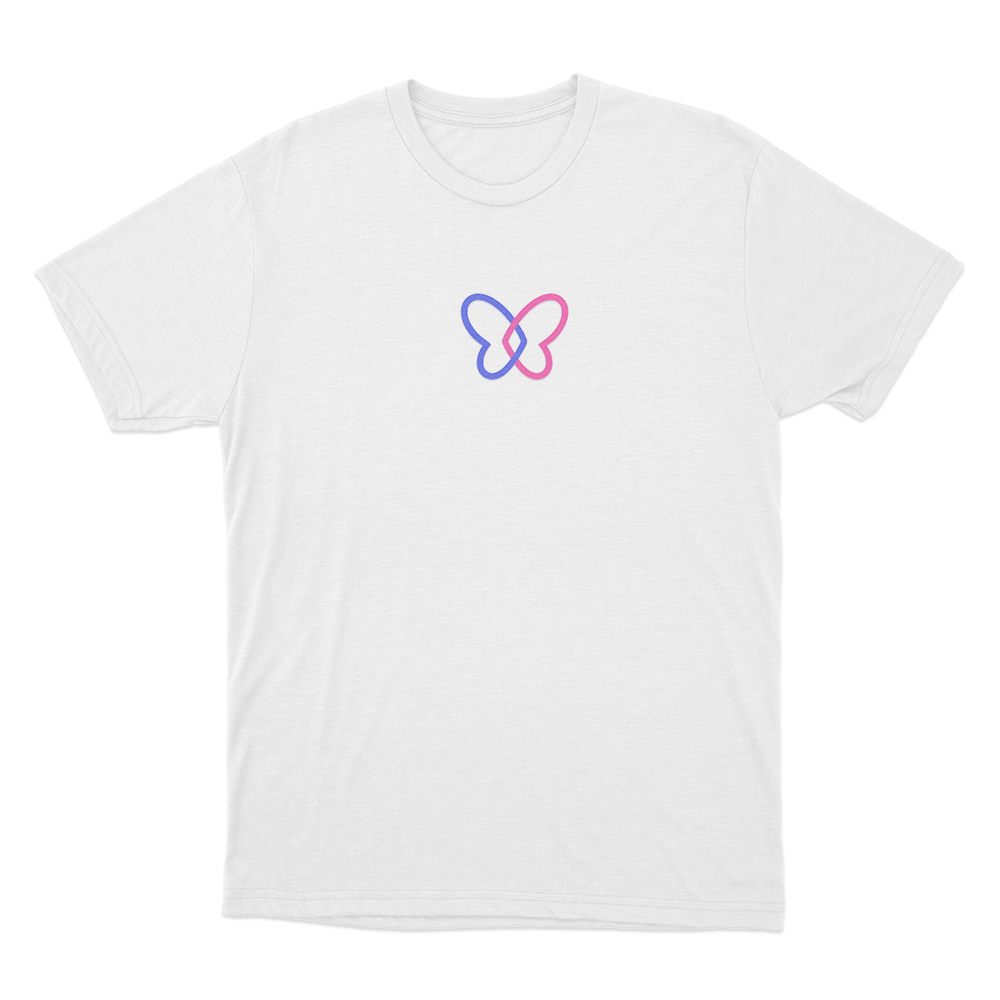 Hope Butterfly Logo Unisex T Shirt White Hope Butterfly Logo Unisex T Shirt White