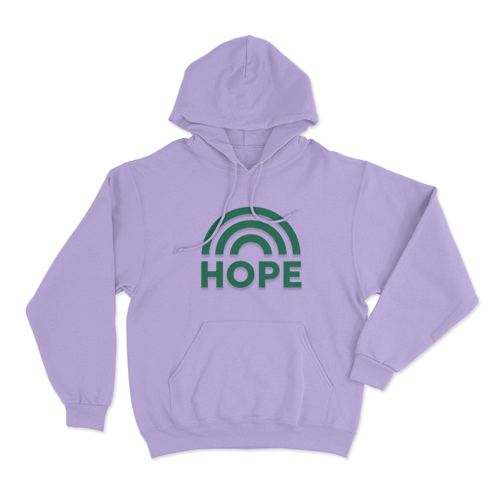 Hope Rainbow Unisex Hoodie Purple Hope Rainbow Unisex Hoodie Purple