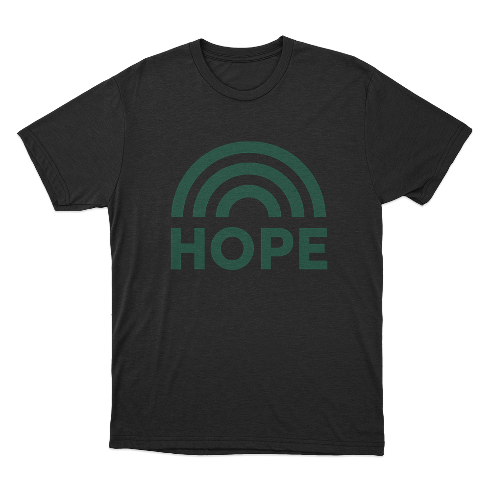 Hope Rainbow Unisex T Shirt Black Hope Rainbow Unisex T Shirt Black