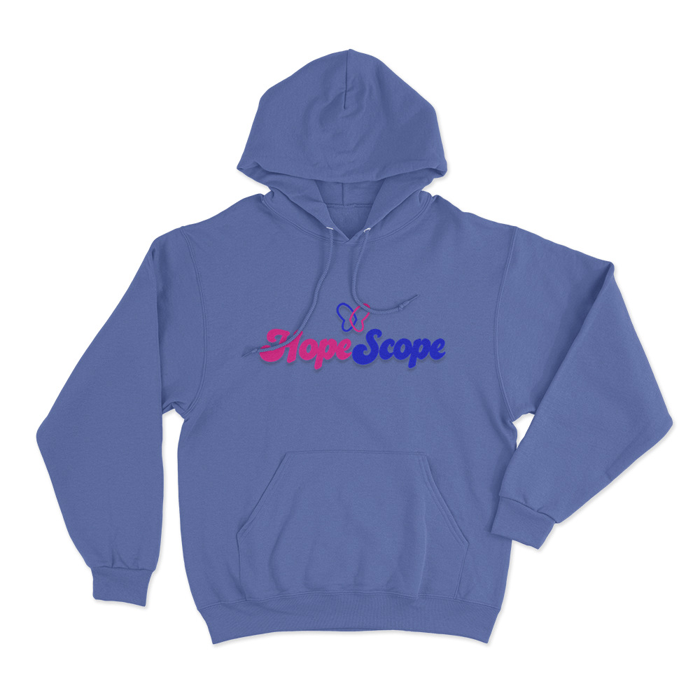 Hope Scope Logo Unisex Hoodie Blue Hope Scope Logo Unisex Hoodie Blue