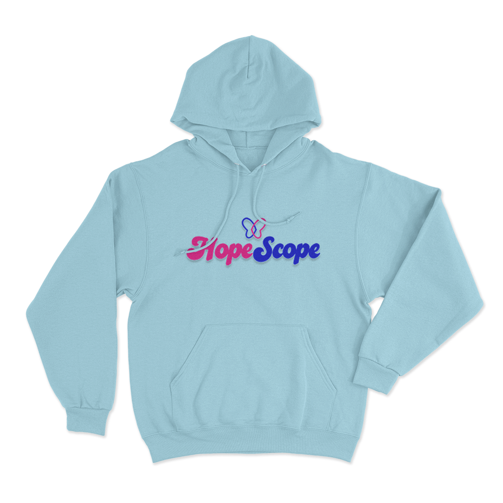Hope Scope Logo Unisex Hoodie Sky Blue Hope Scope Logo Unisex Hoodie Sky Blue
