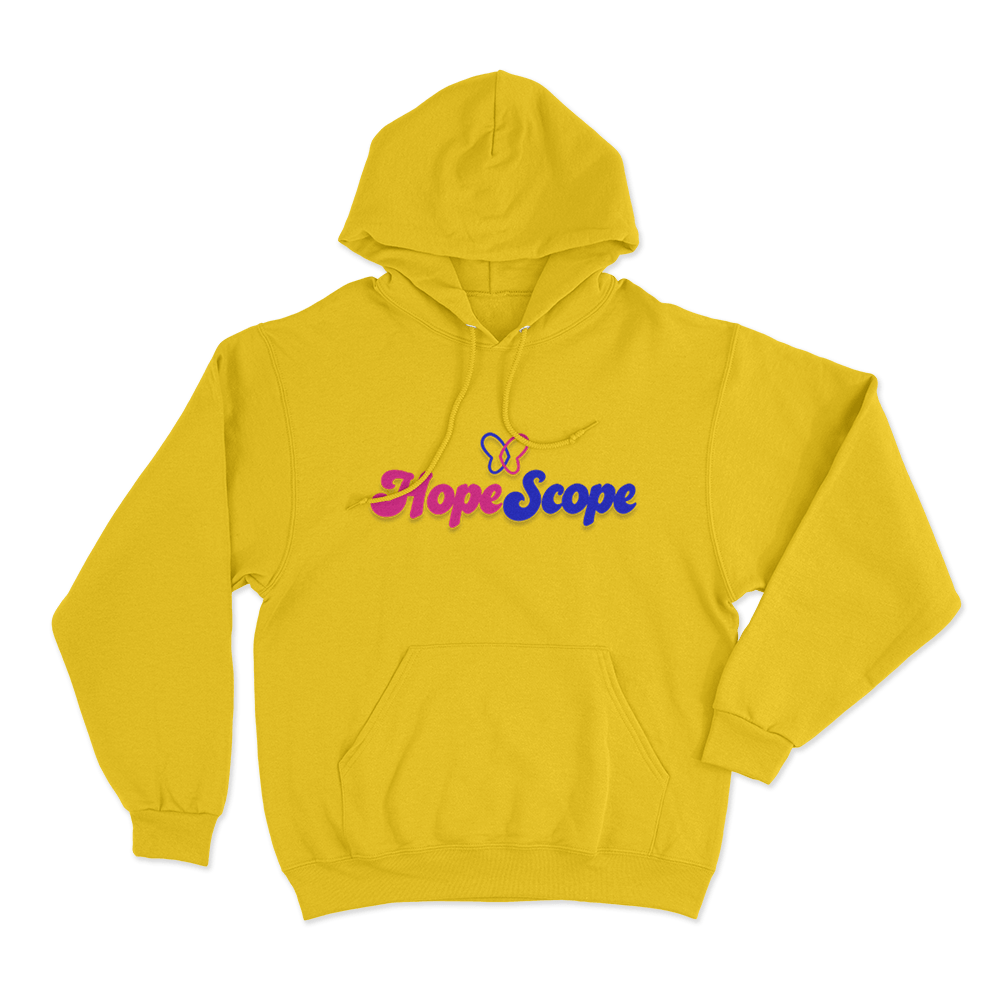 Hope Scope Logo Unisex Hoodie Yellow Hope Scope Logo Unisex Hoodie Yellow