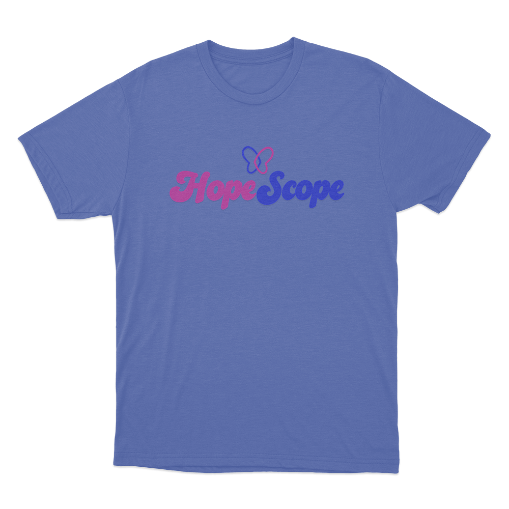 Hope Scope Logo Unisex T Shirt Blue Hope Scope Logo Unisex T Shirt Blue