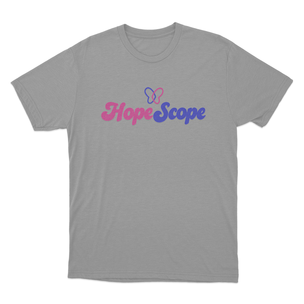 Hope Scope Logo Unisex T Shirt Grey Hope Scope Logo Unisex T Shirt Grey