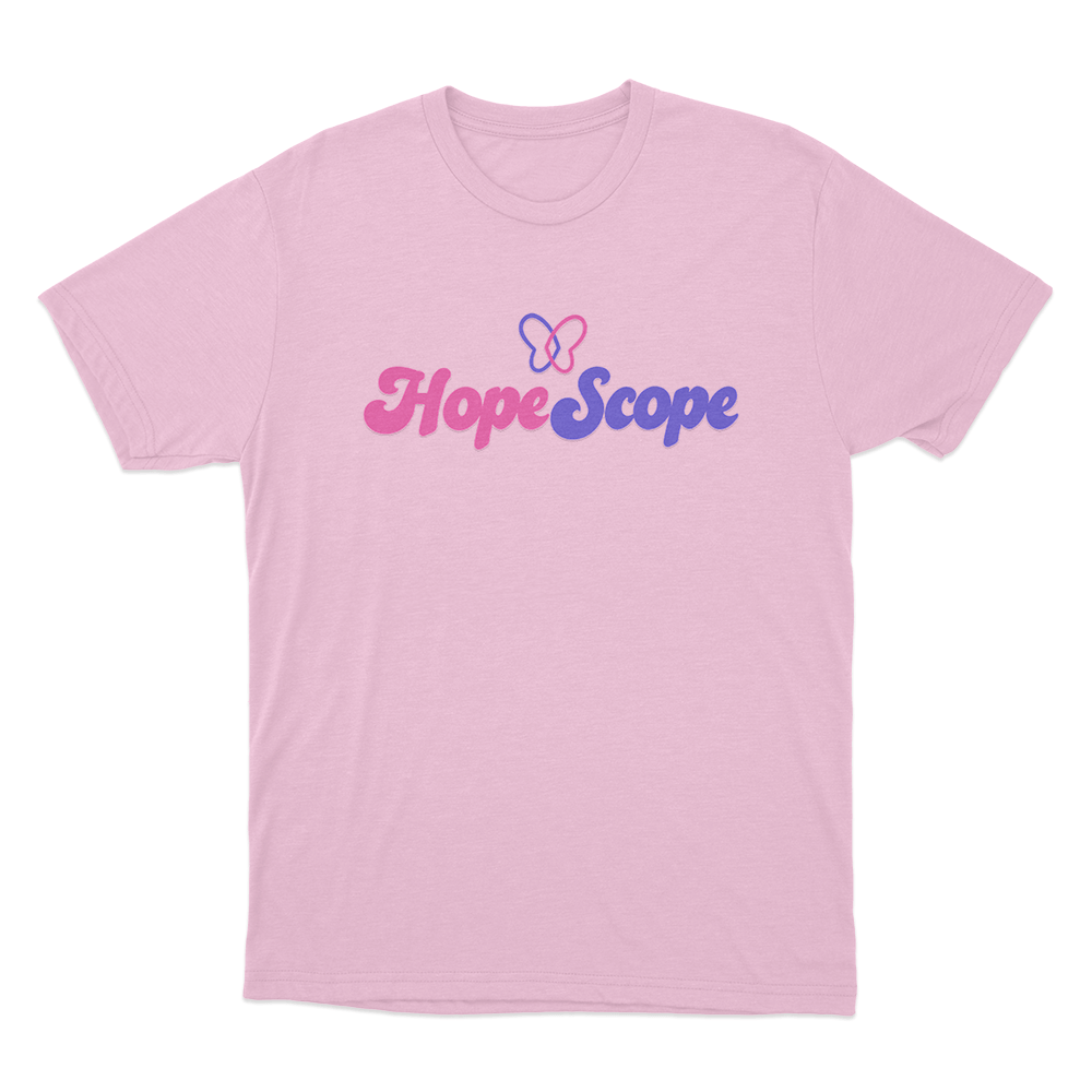 Hope Scope Logo Unisex T Shirt Pink Hope Scope Logo Unisex T Shirt Pink