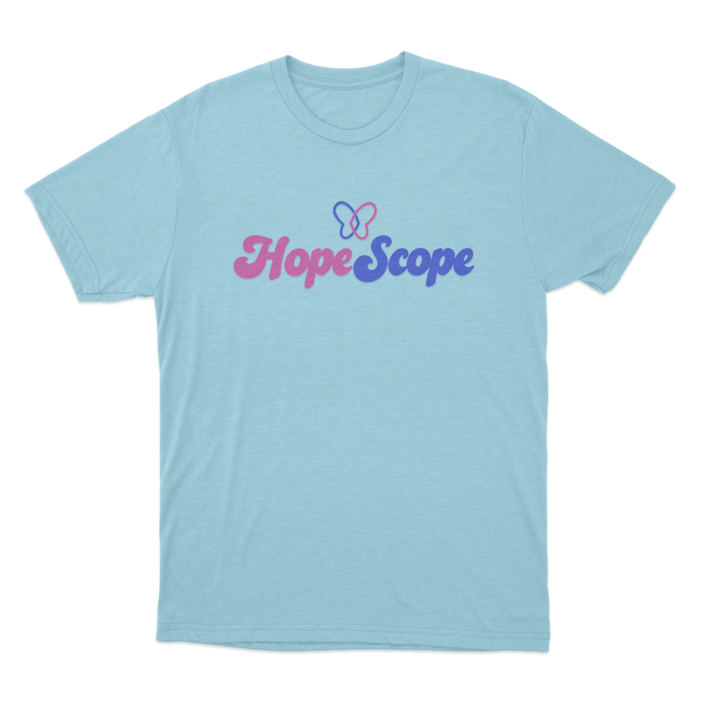 Hope Scope Logo Unisex T Shirt Sky Blue Hope Scope Logo Unisex T Shirt Sky Blue