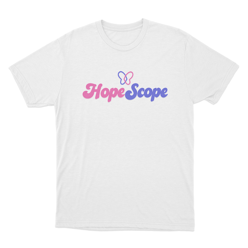 Hope Scope Logo Unisex T Shirt White Hope Scope Logo Unisex T Shirt White