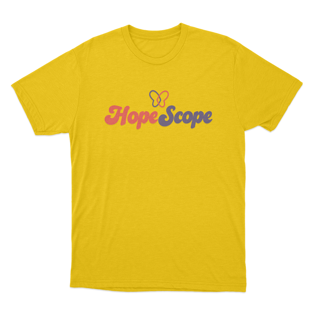 Hope Scope Logo Unisex T Shirt Yellow Hope Scope Logo Unisex T Shirt Yellow