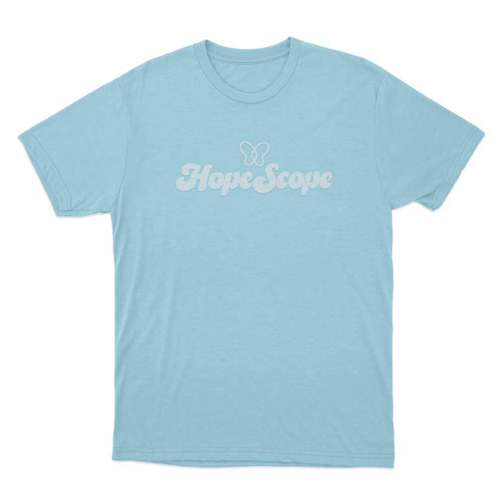 HopeScope Logo Unisex T Shirt Sky Blue HopeScope Logo Unisex T Shirt Sky Blue
