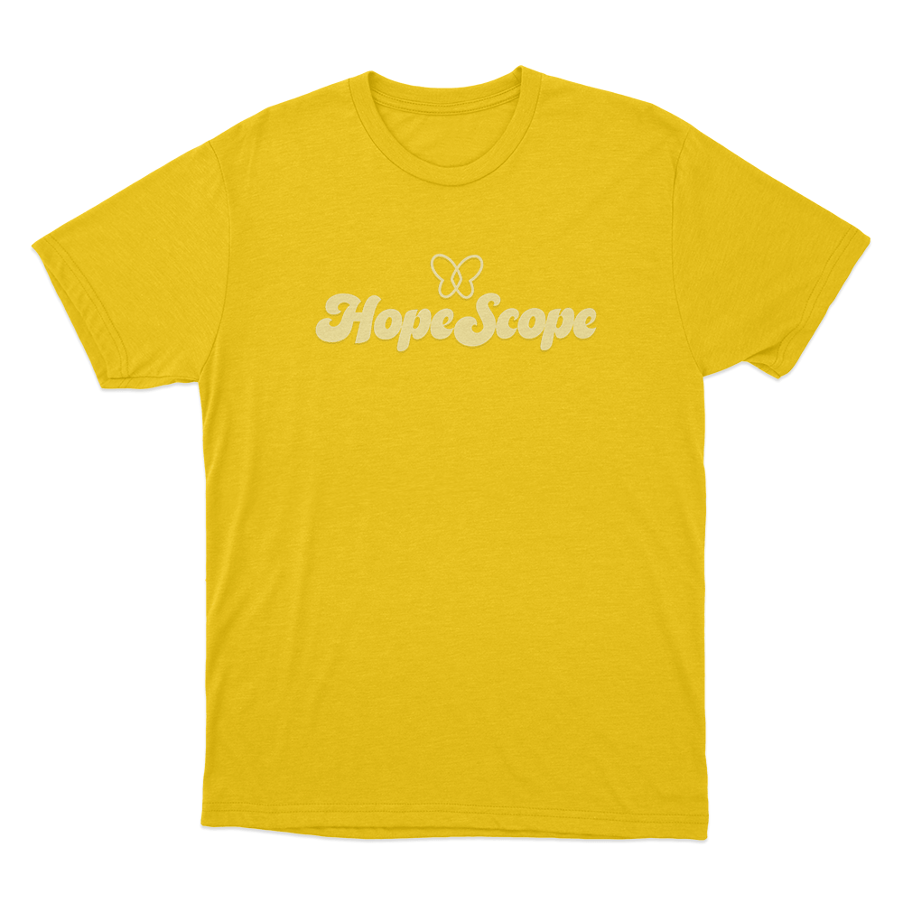 HopeScope Logo Unisex T Shirt Yellow HopeScope Logo Unisex T Shirt Yellow
