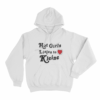 Hot Girls Listen To Kleine Unisex Hoodie White