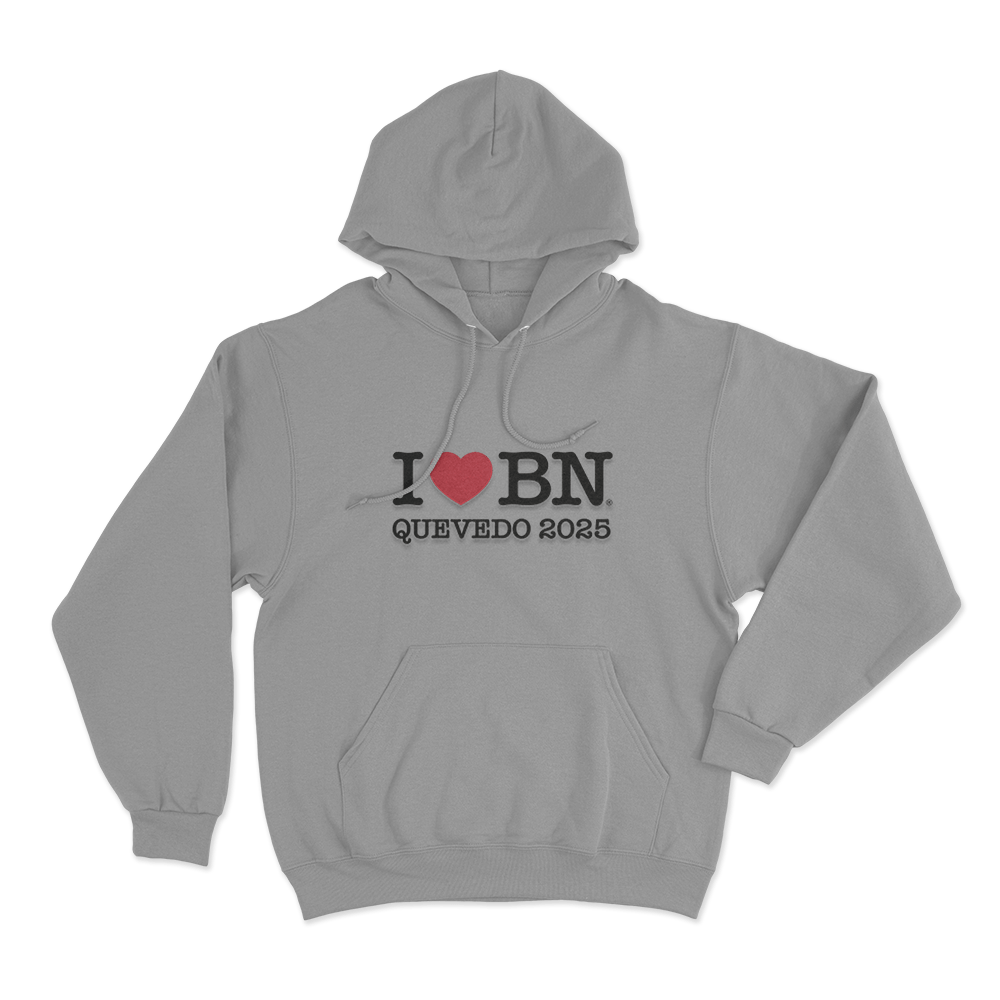 I Love BN Unisex Hoodie Grey I Love BN Unisex Hoodie Grey