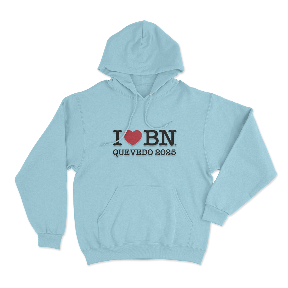I Love BN Unisex Hoodie Sky Blue I Love BN Unisex Hoodie Sky Blue