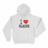 I Love Bladee Unisex Hoodie White