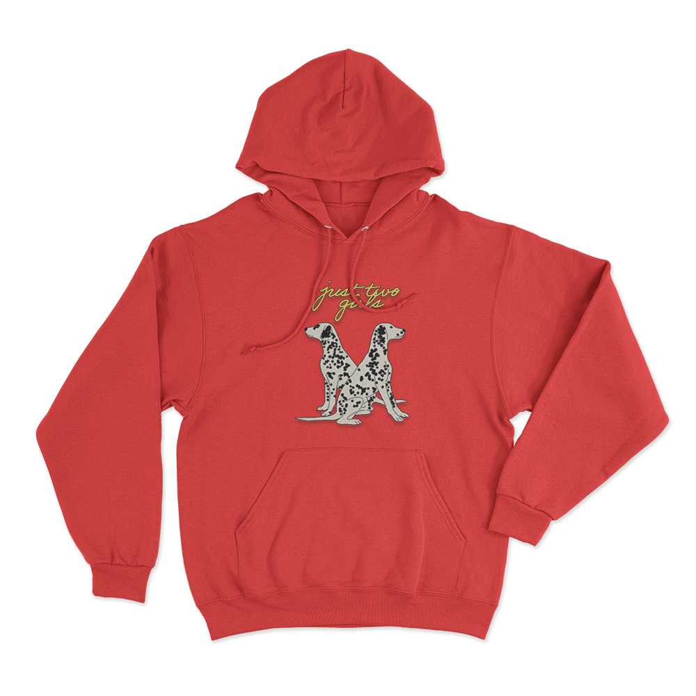 Just Two Girls Unisex Hoodie Red Just Two Girls Unisex Hoodie Red