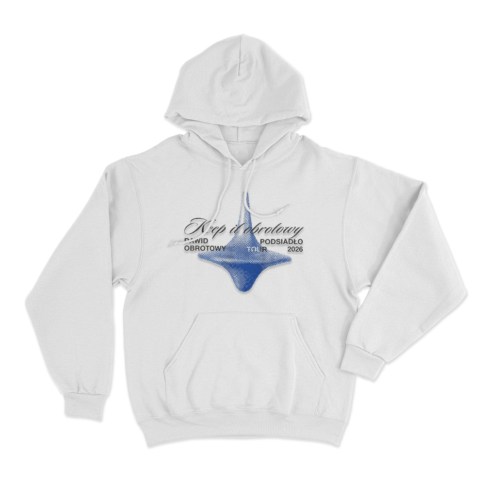 Keep It Obrotowy Tour 2026 Unisex Hoodie White Keep It Obrotowy Tour 2026 Unisex Hoodie White