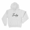 Laufey Signature Logo Unisex Hoodie White