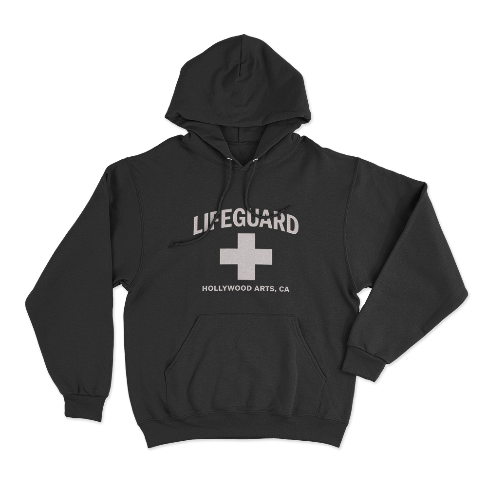 Lifeguard Hollywood Arts CA Unisex Hoodie Black Lifeguard Hollywood Arts CA Unisex Hoodie Black