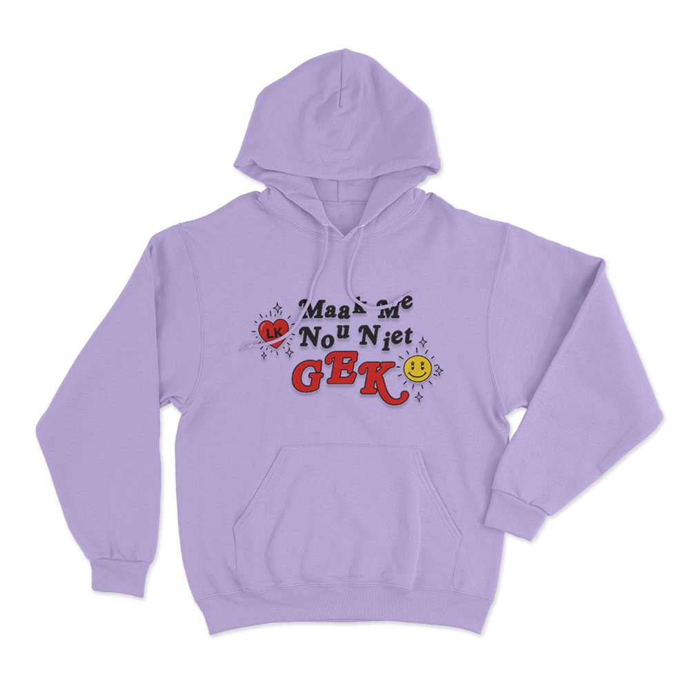 Maak Me Nou Niet GEK Unisex Hoodie Purple Maak Me Nou Niet GEK Unisex Hoodie Purple