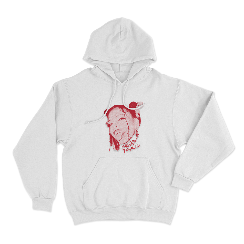 Nina Chuba Tour 25 Unisex Hoodie White Nina Chuba Tour 25 Unisex Hoodie White