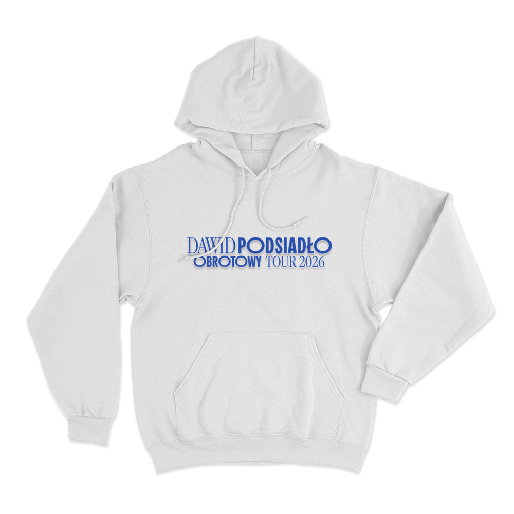 Obrotowy Tour 2026 Unisex Hoodie White Obrotowy Tour 2026 Unisex Hoodie White