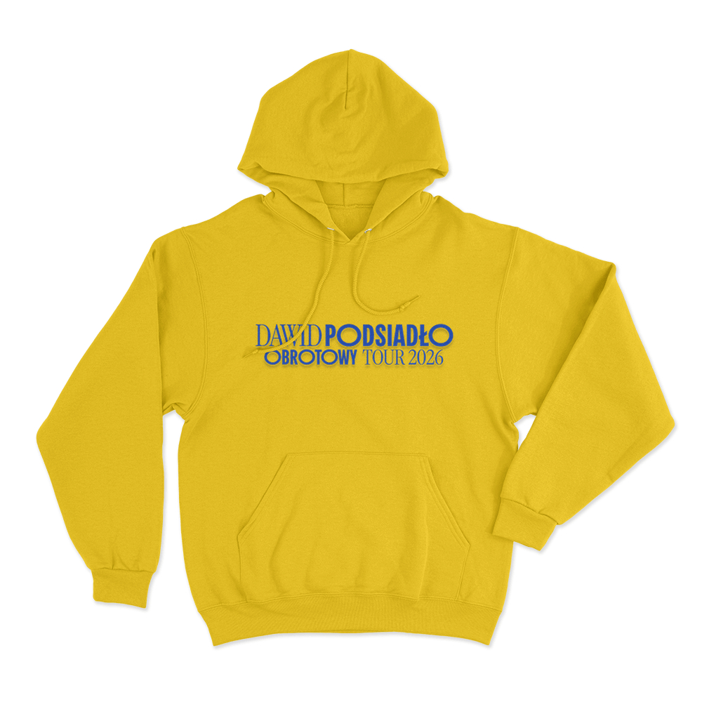 Obrotowy Tour 2026 Unisex Hoodie Yellow Obrotowy Tour 2026 Unisex Hoodie Yellow