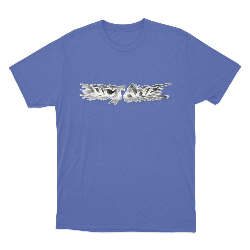 Octane Burst Uniex T Shirt Blue Octane Burst Uniex T Shirt Blue