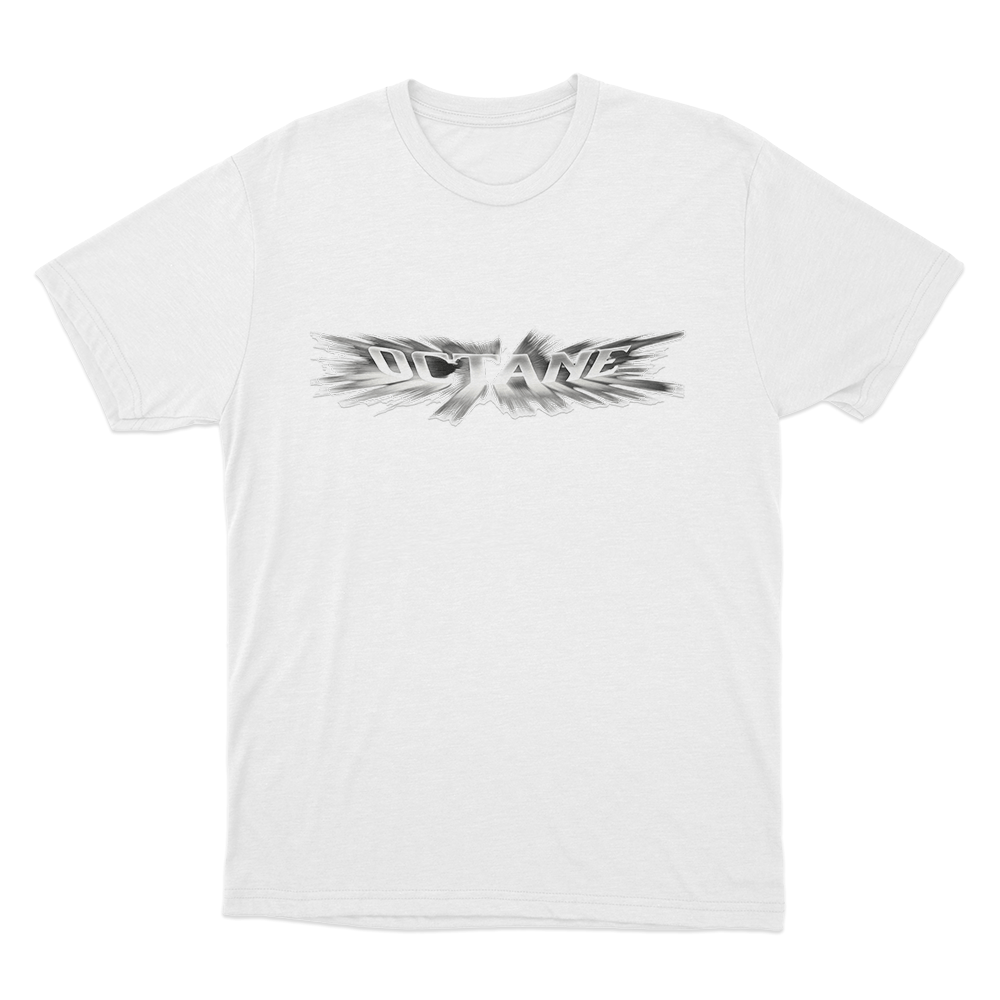 Octane Burst Uniex T Shirt White Octane Burst Uniex T Shirt White