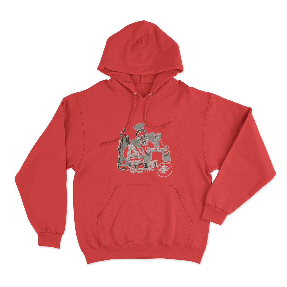 Octane Collage Unisex Hoodie Red Octane Collage Unisex Hoodie Red