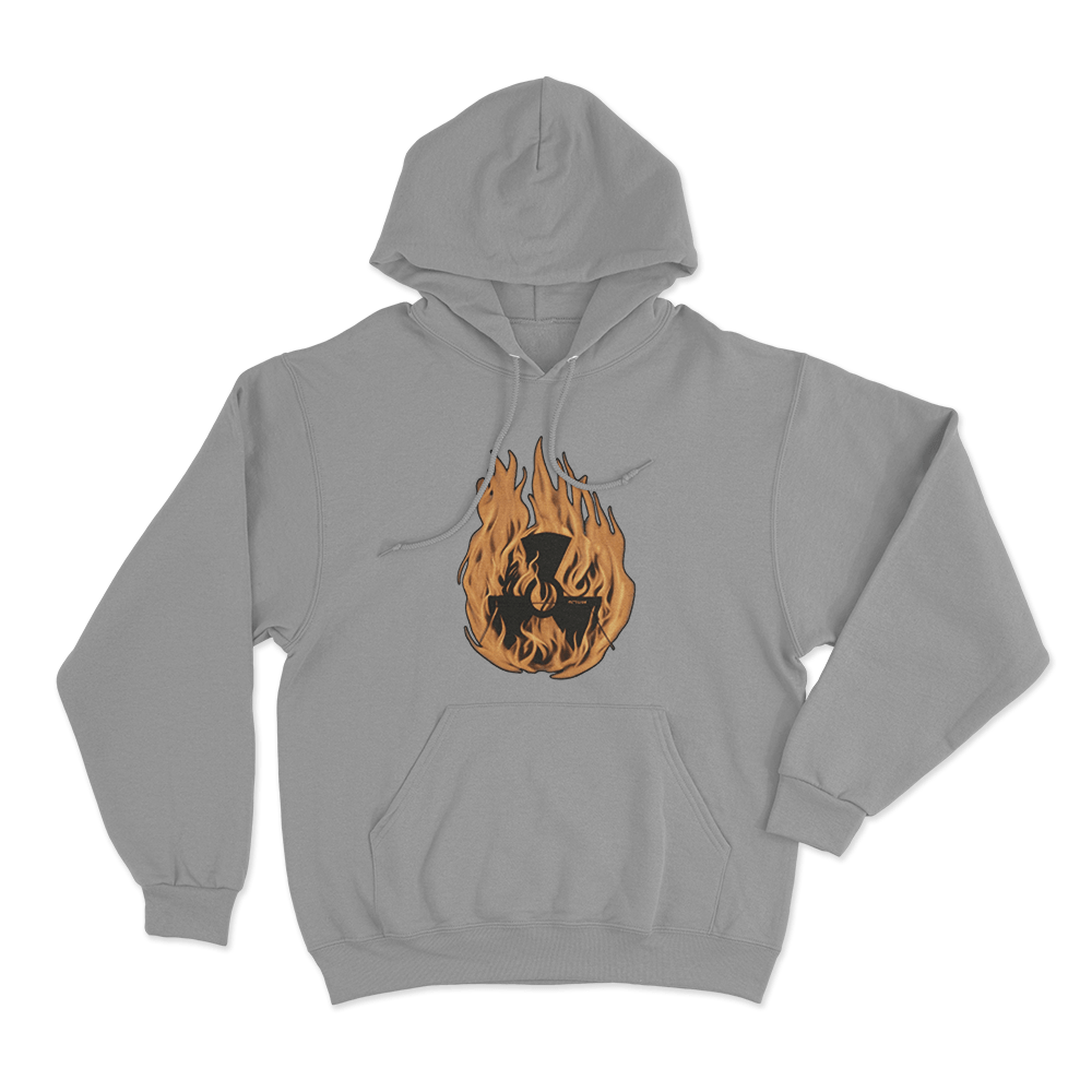 Octane Flame Unisex Hoodie Grey Octane Flame Unisex Hoodie Grey