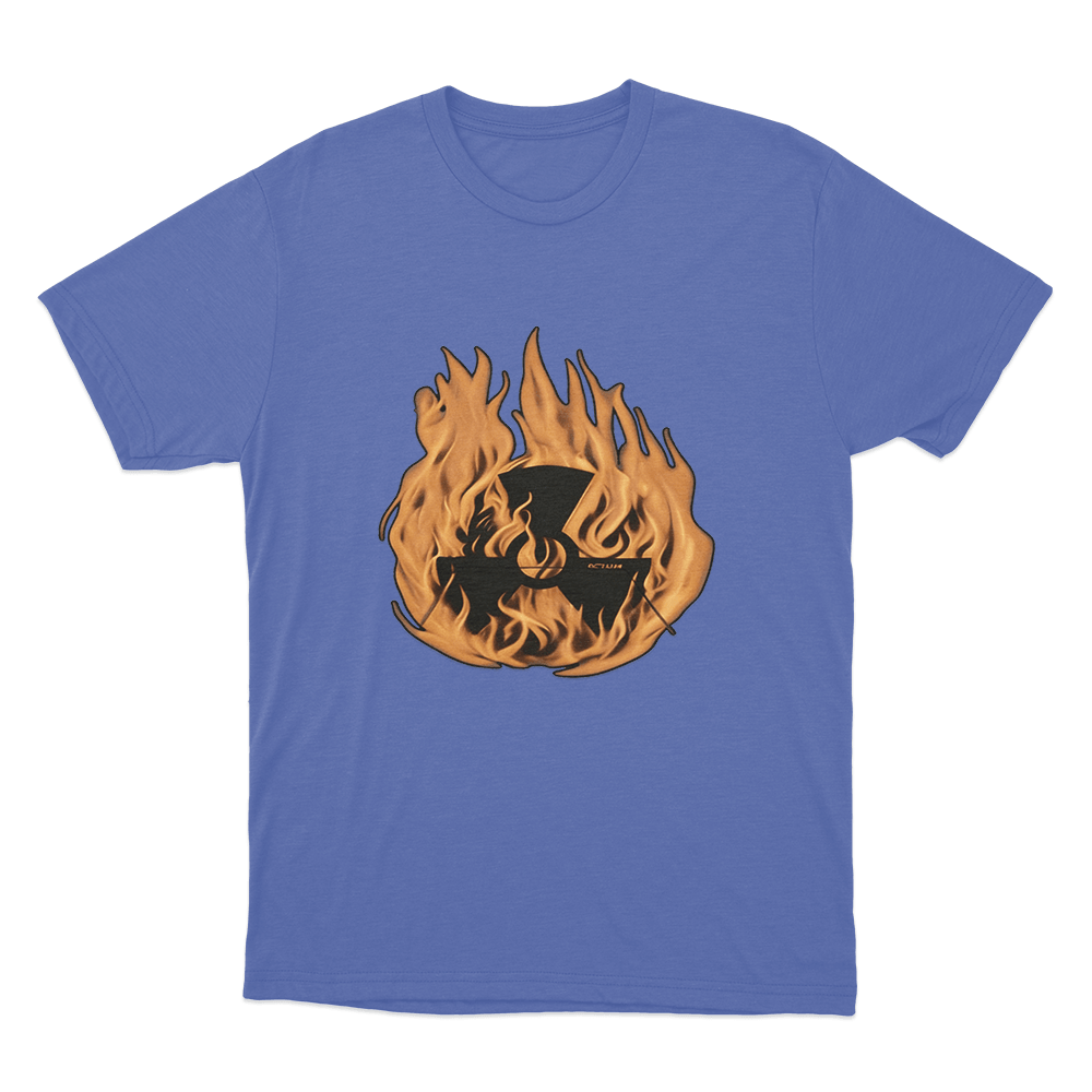 Octane Flame Unisex T Shirt Blue Octane Flame Unisex T Shirt Blue
