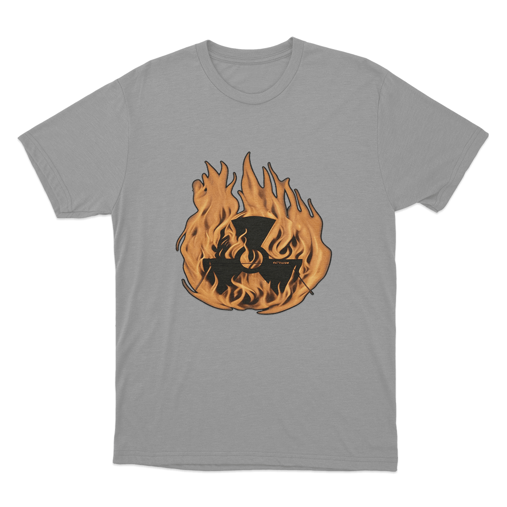 Octane Flame Unisex T Shirt Grey Octane Flame Unisex T Shirt Grey
