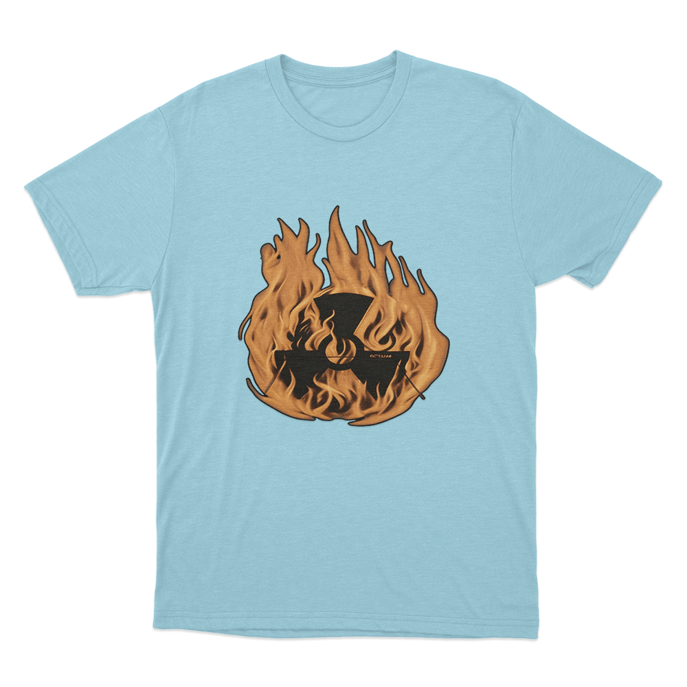 Octane Flame Unisex T Shirt Sky Blue Octane Flame Unisex T Shirt Sky Blue