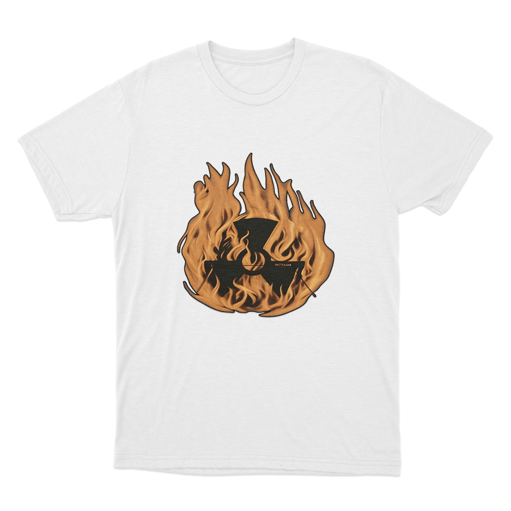 Octane Flame Unisex T Shirt White Octane Flame Unisex T Shirt White