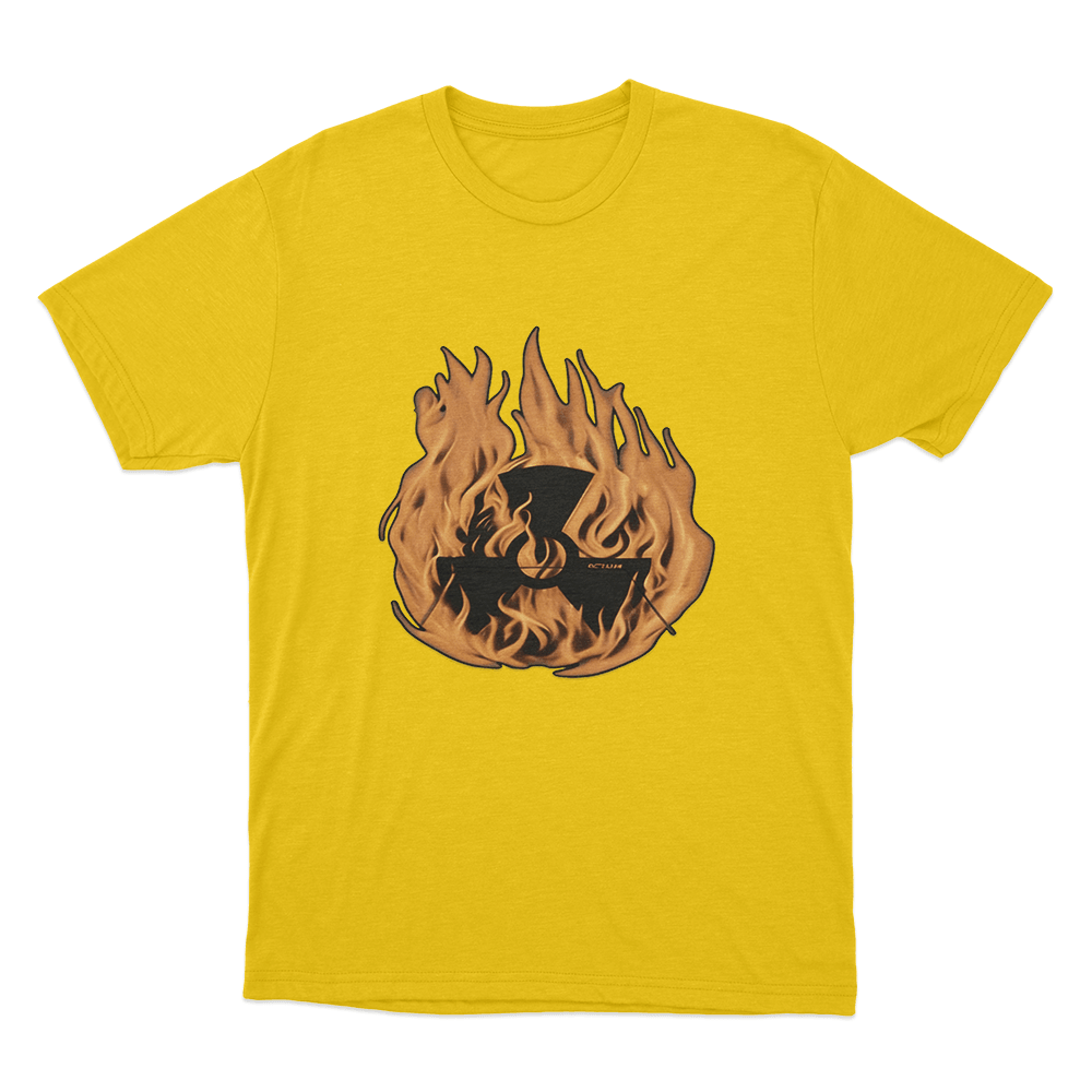 Octane Flame Unisex T Shirt Yellow Octane Flame Unisex T Shirt Yellow