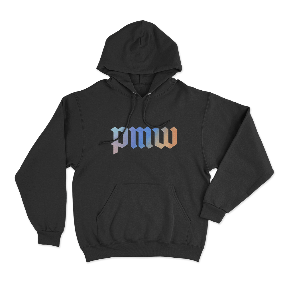 PMW Gradient Logo Unisex Hoodie Black PMW Gradient Logo Unisex Hoodie Black