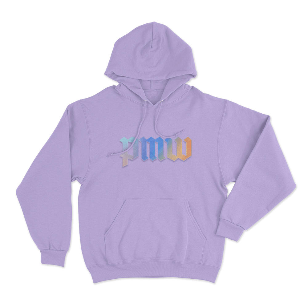 PMW Gradient Logo Unisex Hoodie Purple PMW Gradient Logo Unisex Hoodie Purple