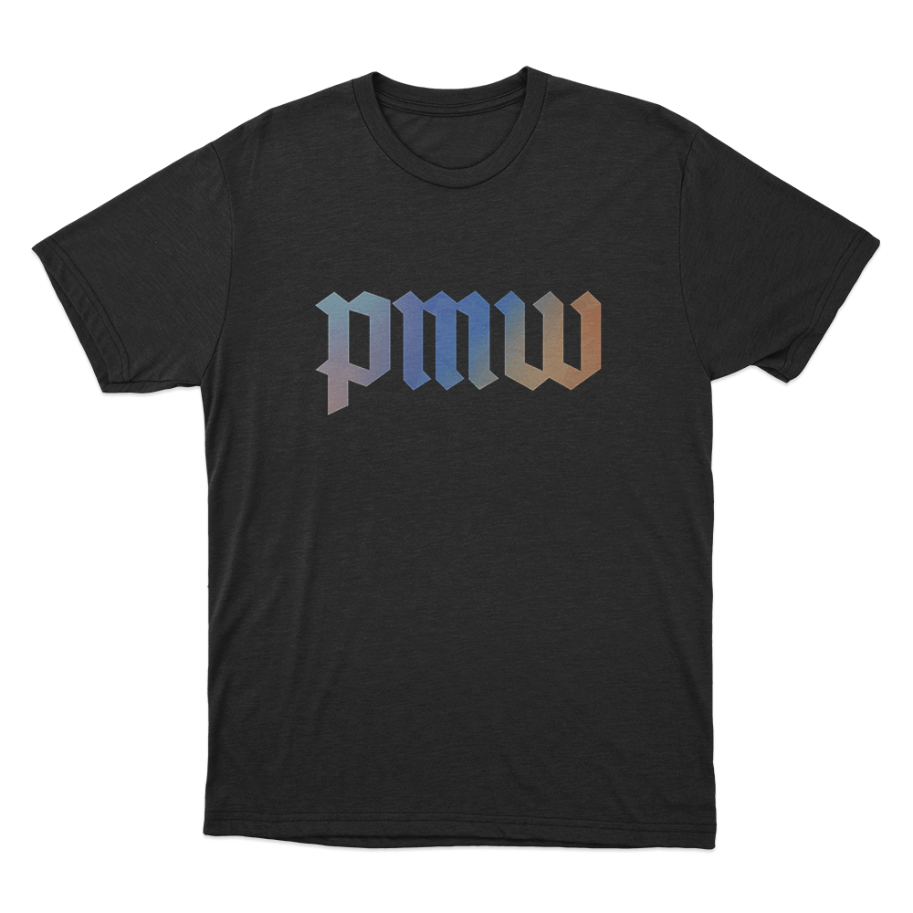 PMW Gradient Logo Unisex T Shirt Black PMW Gradient Logo Unisex T Shirt Black