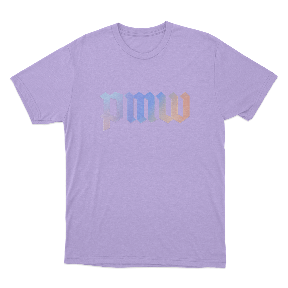 PMW Gradient Logo Unisex T Shirt Purple PMW Gradient Logo Unisex T Shirt Purple