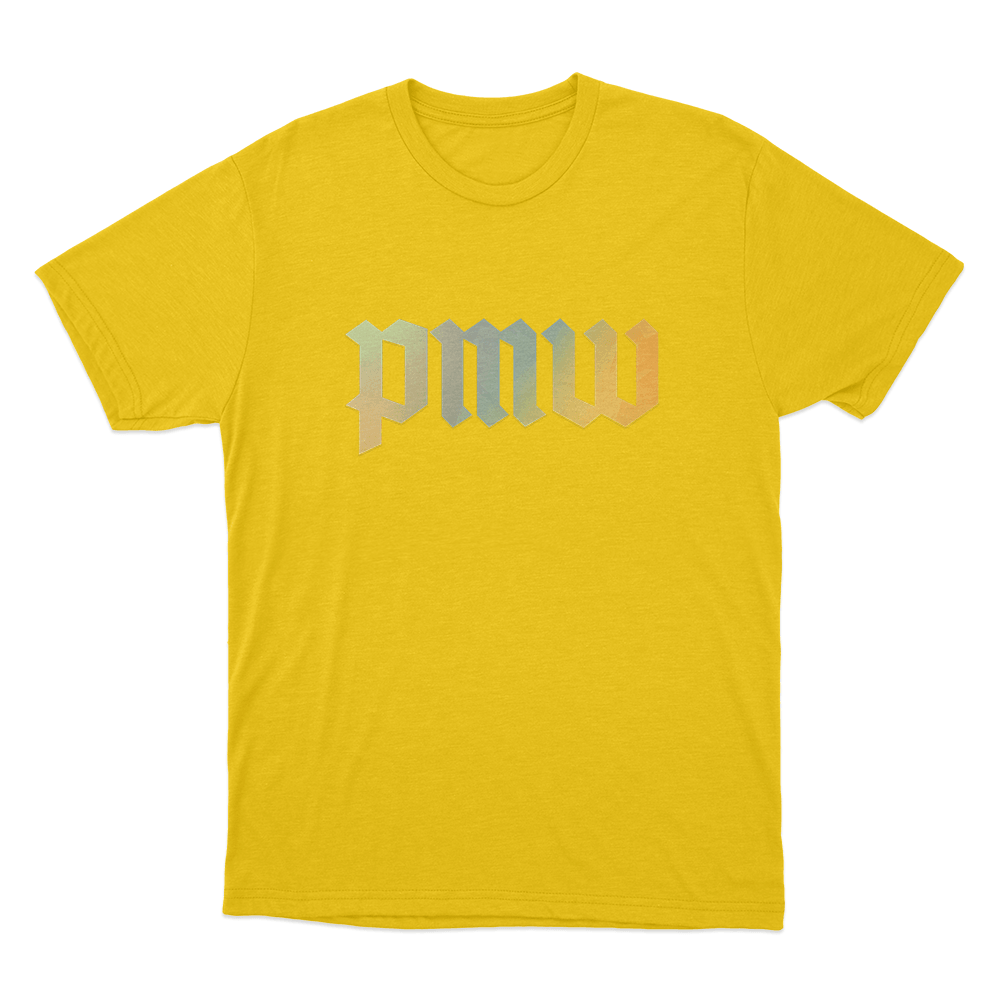 PMW Gradient Logo Unisex T Shirt Yellow PMW Gradient Logo Unisex T Shirt Yellow