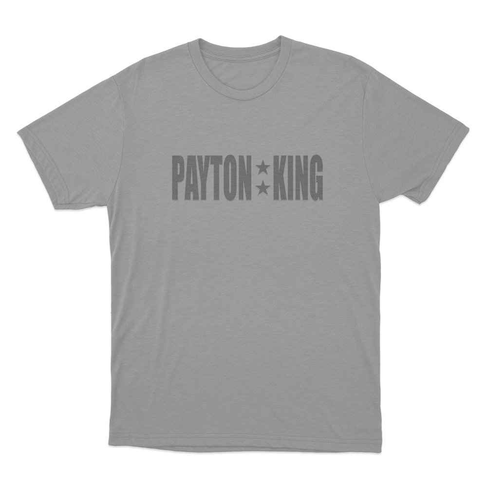 Payton King Unisex T Shirt Grey Payton King Unisex T Shirt Grey